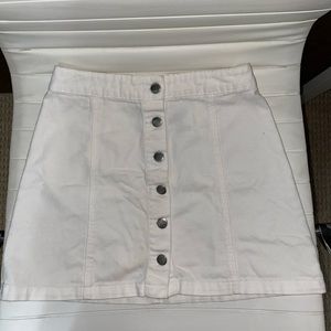 White button down skirt